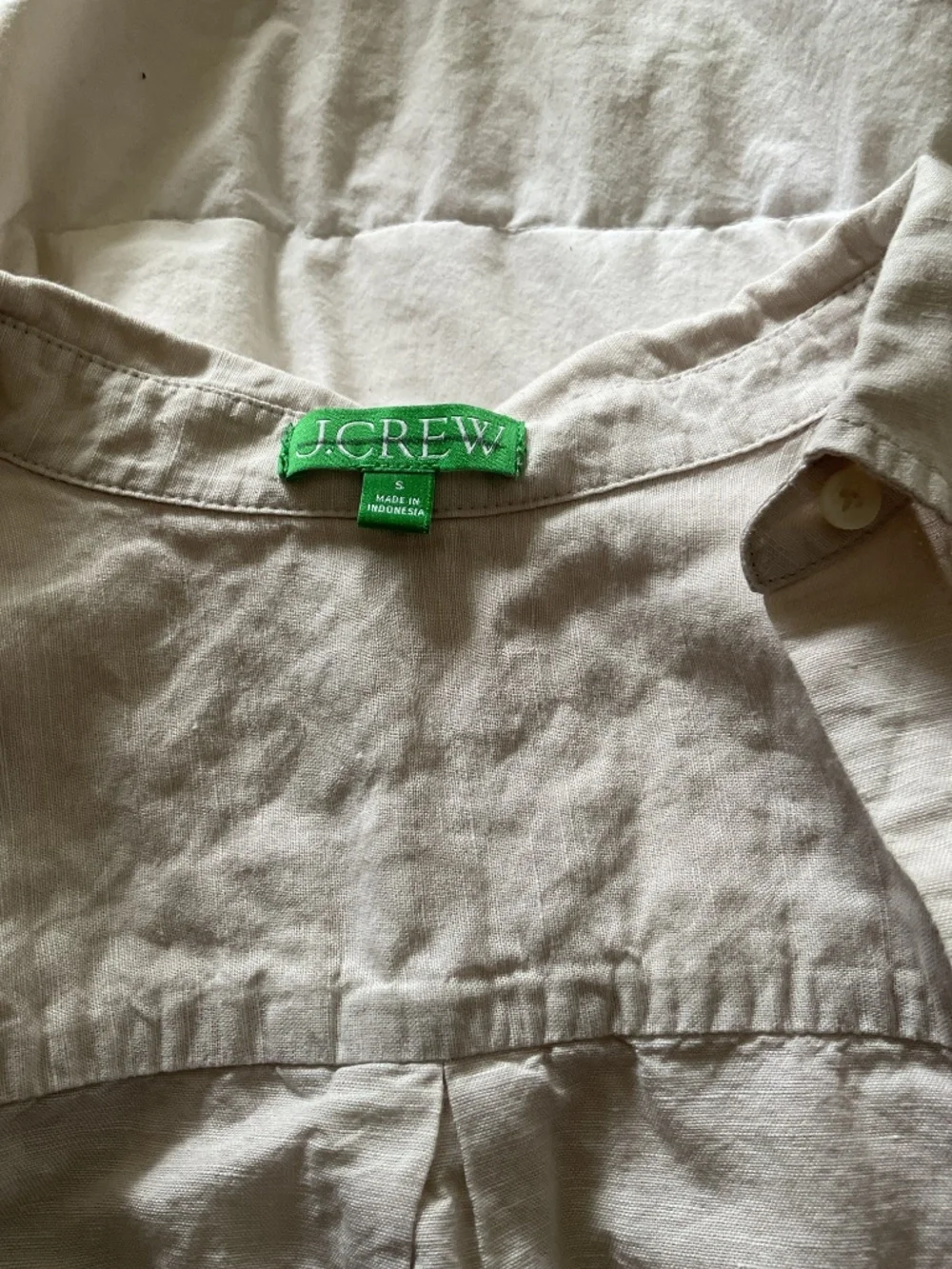 J.Crew Re-Imagined Linen Cotton Maxi Shirt Dress White Size S